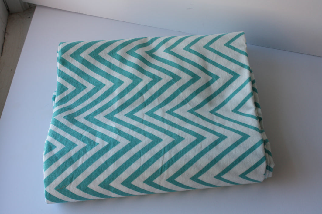 1.75 yards turquoise chevron fabric from Simply Style by Vanessa Christenson of V and Co for moda