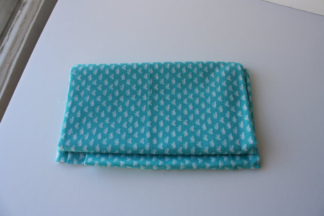 Fat 1/4 blue fan fabric