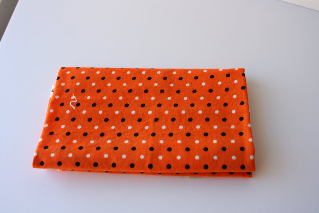 Fat 1/4 orange polka party fabric