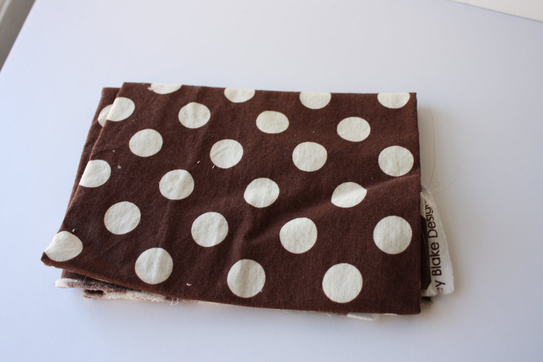Fat 1/4 Brown La Ceme Medium Dots from Riley Blake