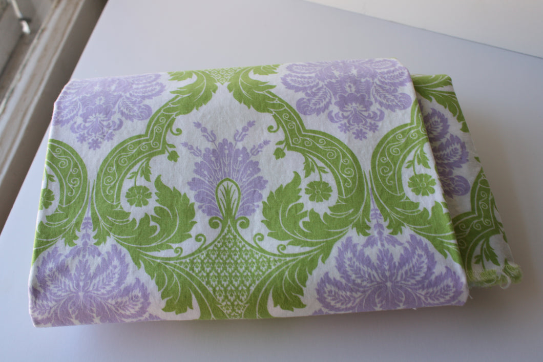 2 yards purple and green fabric from Waverly Inspirations for Walmart