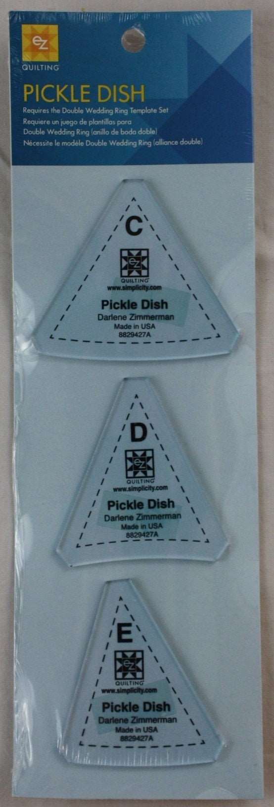 EZ Quilting Pickle Dish Template Set