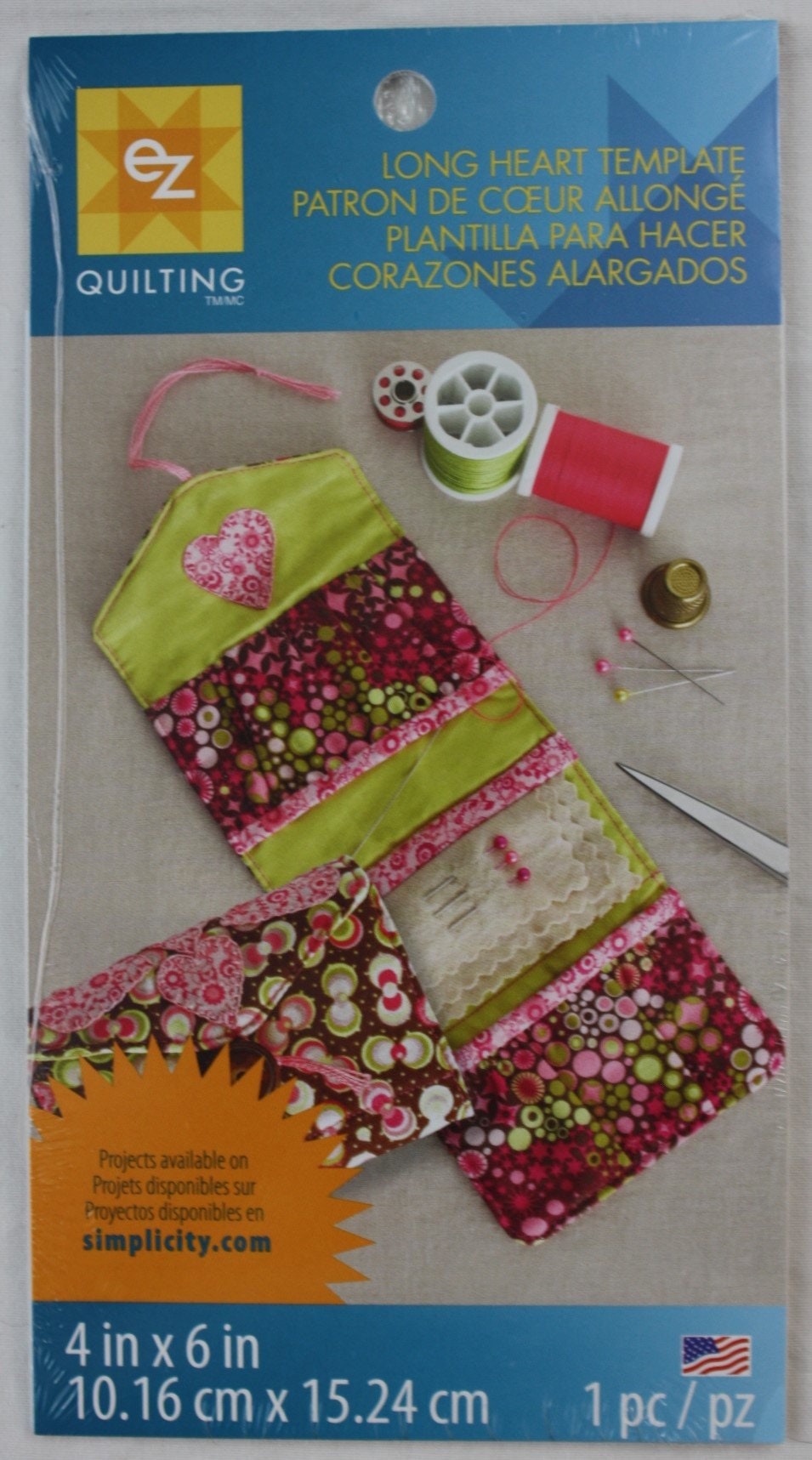 EZ Quilting Long Heart Template
