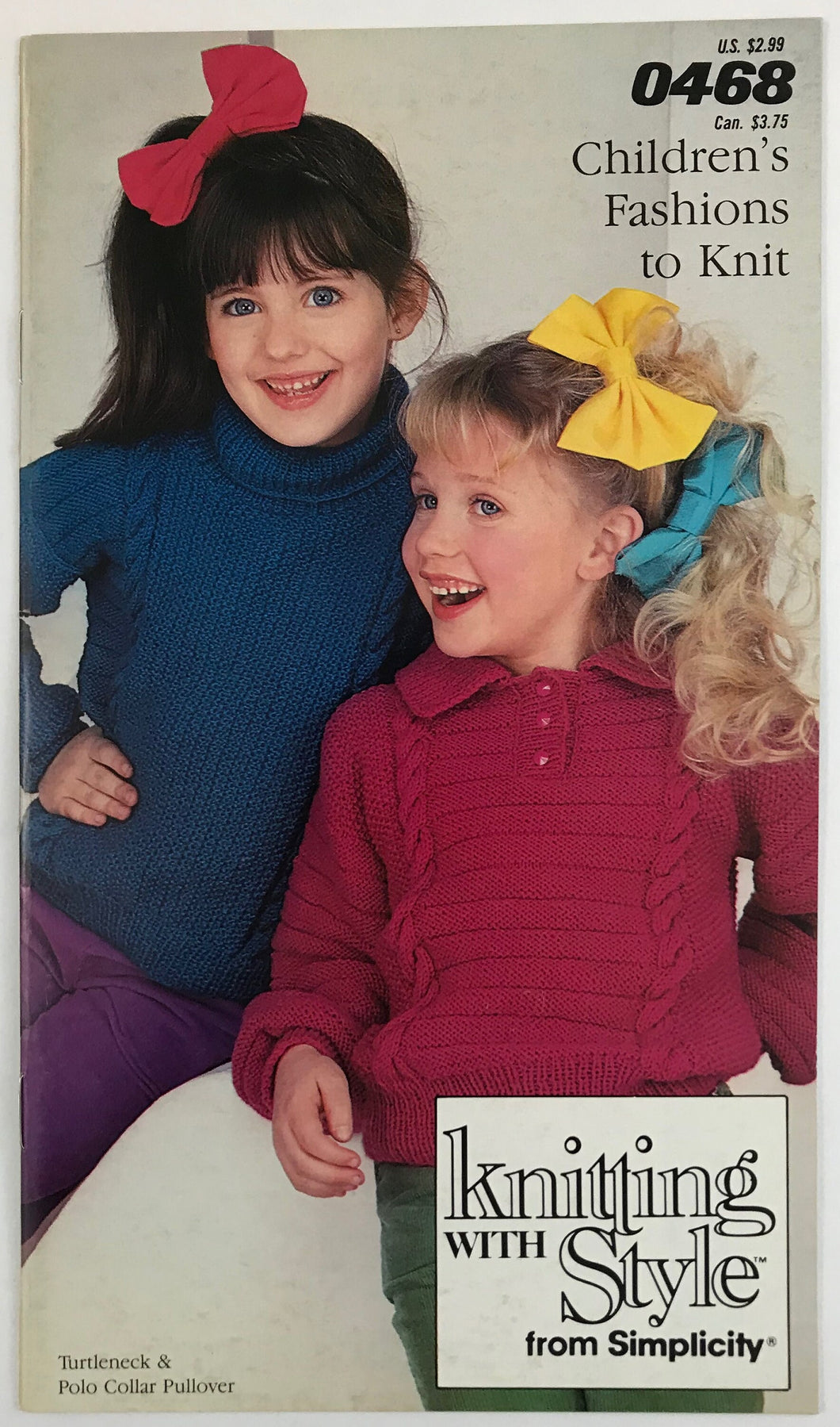 Vintage Knitting With Style From Simplicity Pattern Book: #468-Children's Fashions to Knit