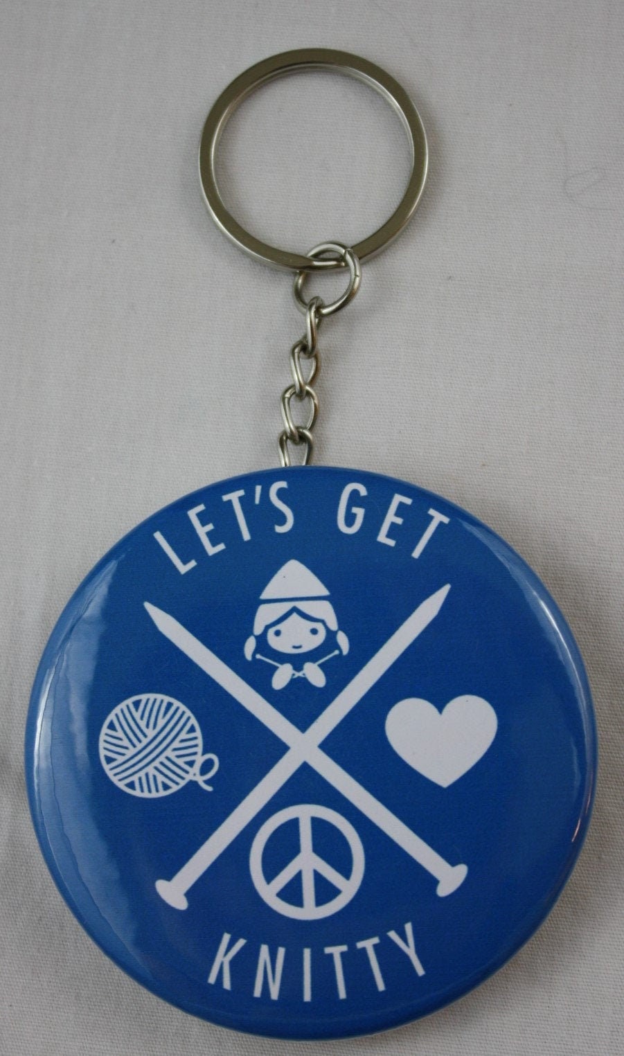 Let's Get Knitty Keychain