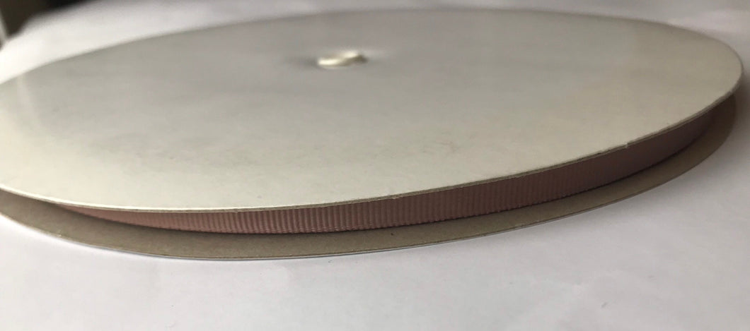 100 yard Spool of 1/4” Rose Pink Grosgrain Ribbon