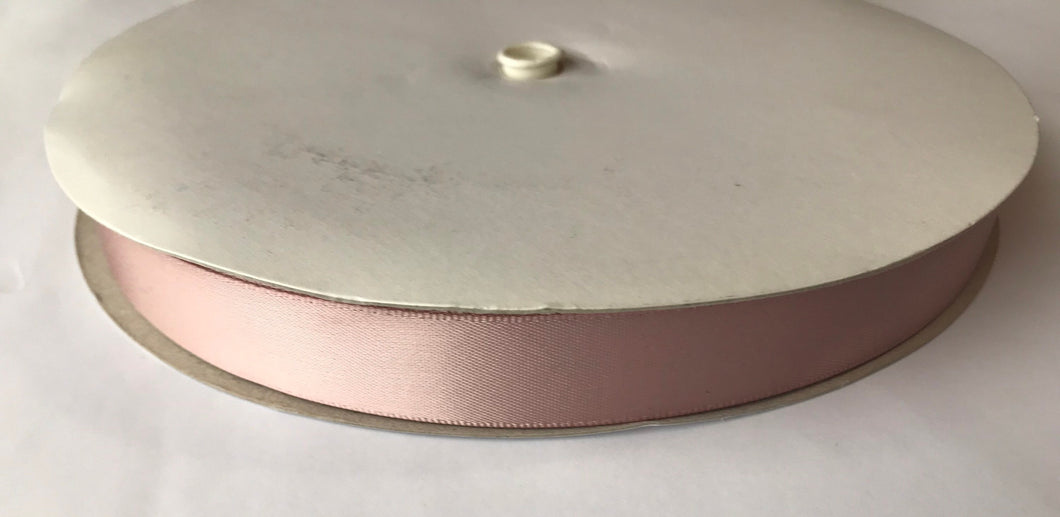 100 yard Spool of 5/8” Rose Pink Single Face Satin Ribbon