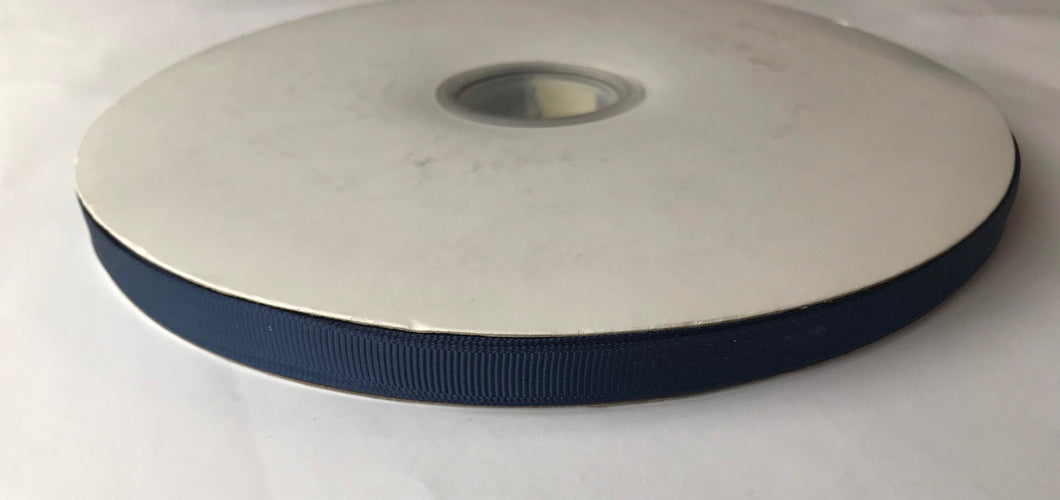 100 yard Spool of 3/8” Navy Grosgrain Ribbon